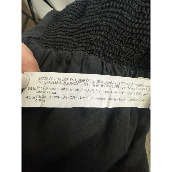 Zara Black Sweetheart Neckline Crop Top Tank Womens Large Adjustable - Picture 10 of 12